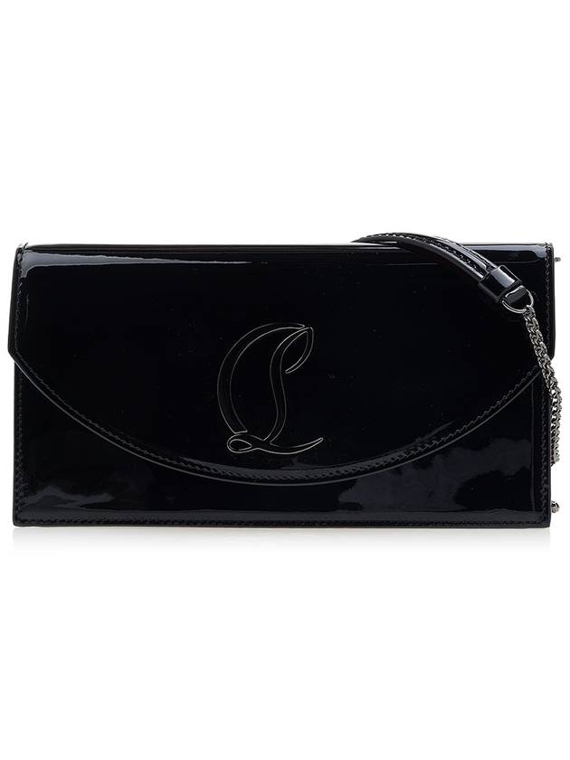 Loubi 54 Leather Cluth Bag Black - CHRISTIAN LOUBOUTIN - BALAAN 2