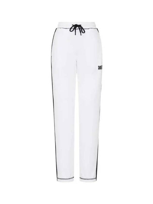 Women's Color Block Jogger Pants White 271923 - DIESEL - BALAAN 1