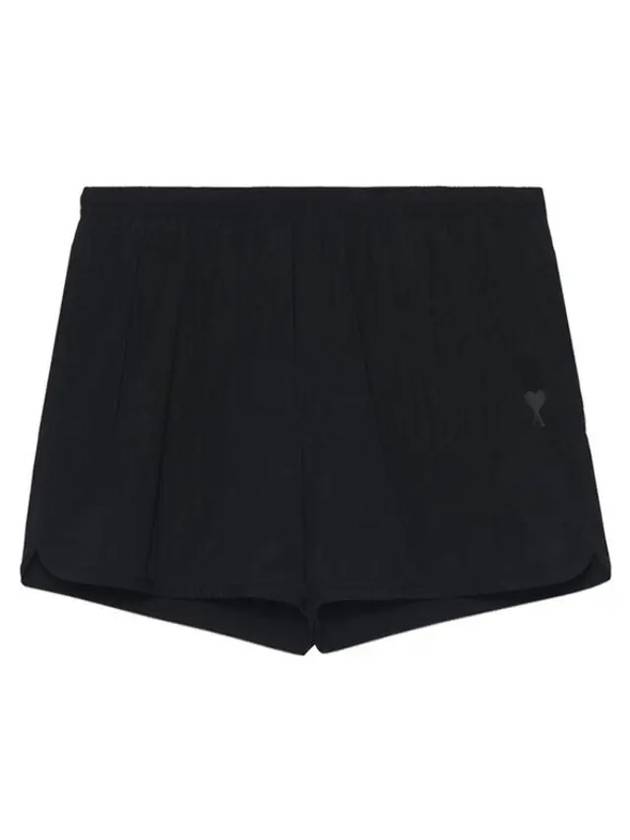 Men's Heart Logo Swim Short Black - AMI - BALAAN 1