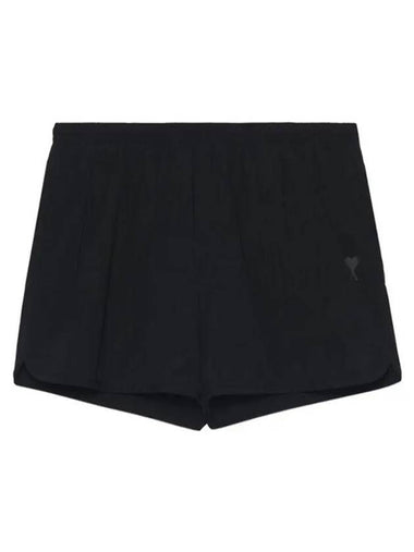 Men's Heart Logo Swim Short Black - AMI - BALAAN 1