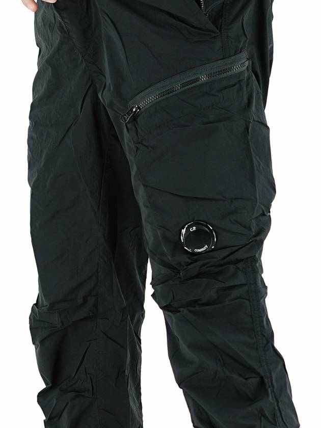 Lens Waffen Track Pants Black - CP COMPANY - BALAAN.