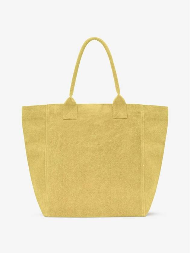 Yenky Embroidered Logo Shopper Tote Bag Yellow - ISABEL MARANT - BALAAN 6