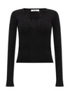 Urlo V-Neck Knit Top Black - MAX MARA - BALAAN 2