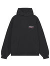 Embroidered Logo Cotton Hoodie Grey - BALENCIAGA - BALAAN 2