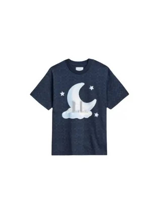 Signature Moon Relaxed Short Sleeve T-Shirt Dark Blue - COACH - BALAAN 2