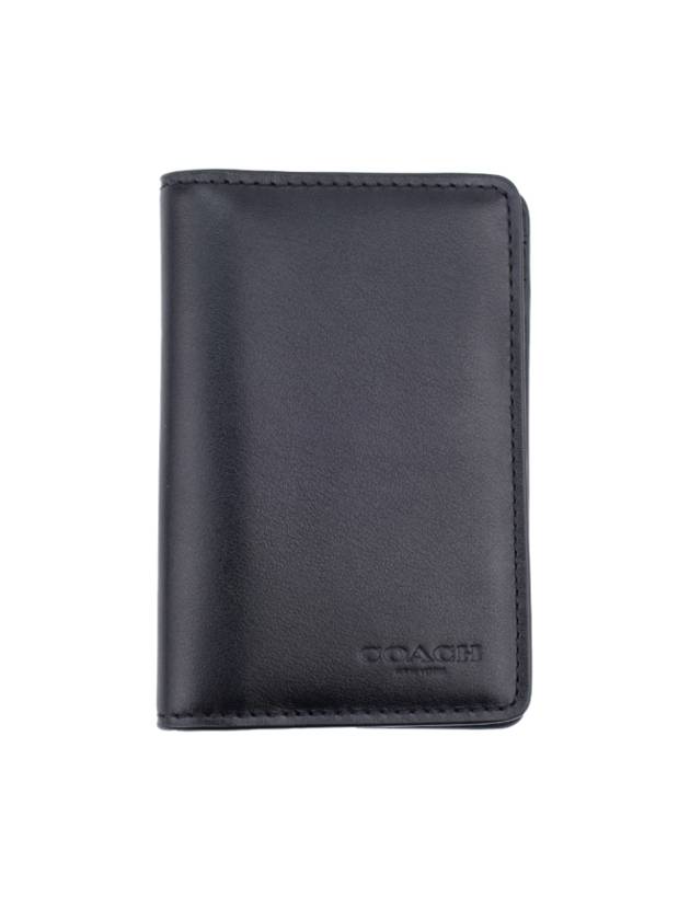 Organizer Leather Card Wallet Black - COACH - BALAAN 2