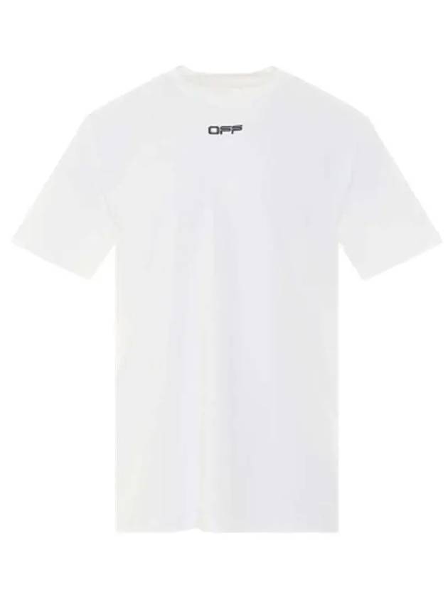 Arrow Logo Printing Cotton Short Sleeve T-Shirt - OFF WHITE - BALAAN 3