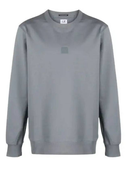 Metropolis Series Stretch Fleece Logo Sweatshirt Grey - CP COMPANY - BALAAN 2