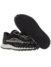 Crochet Low Top Sneakers Black - VALENTINO - BALAAN 6