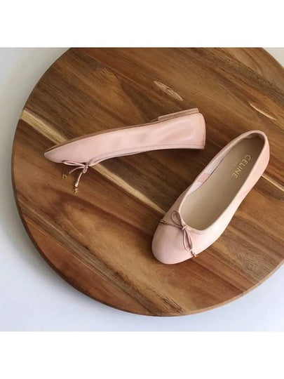 lambskin flat ballerina shoes pink - CELINE - BALAAN 2