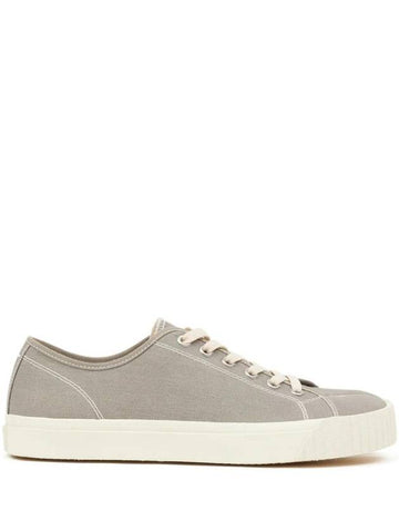 Tabi Cotton Low Top Sneakers Grey - MAISON MARGIELA - BALAAN 1