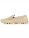 Gommino Bubble Suede Driving Shoes Beige - TOD'S - BALAAN 5