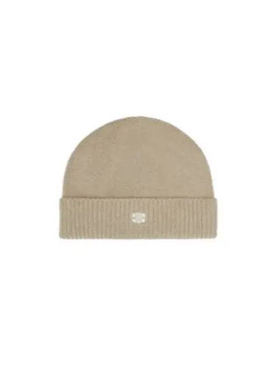 Triomphe Logo Beanie Beige - CELINE - BALAAN 2