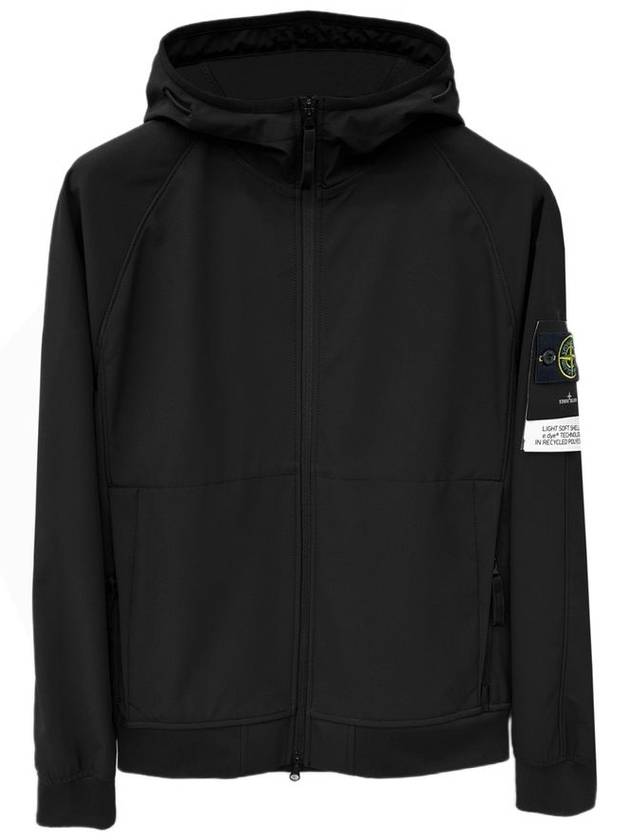 Soft Shell R Technology Nylon Hood Jacket Black - STONE ISLAND - BALAAN 2