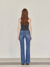 Spandex Bootcut Denim Straight Jeans Deep Blue - LESEIZIEME - BALAAN 6
