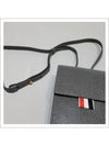 Three Stripes Strap Leather Phone Case Grey - THOM BROWNE - BALAAN 9