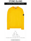 Wappen Patch Crew Neck Sweatshirt Yellow - STONE ISLAND - BALAAN 3