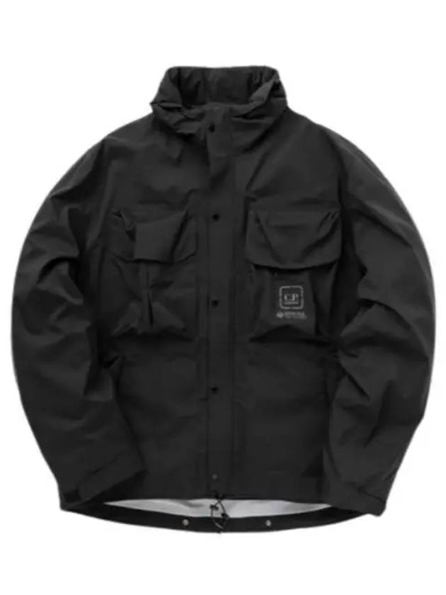 Metropolis Series Gore-Tex 3L Infinium Hooded Jacket Black - CP COMPANY - BALAAN 1