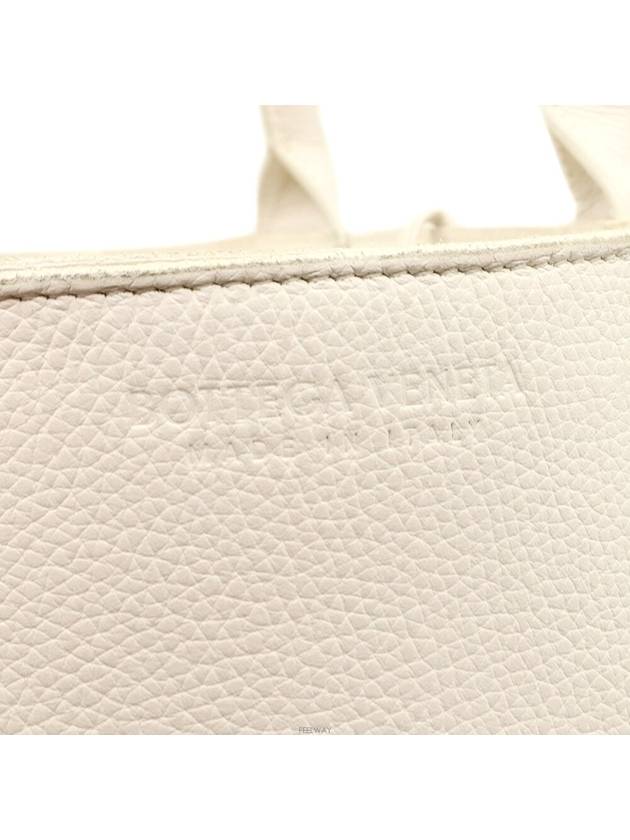 White grain leather intreccio weaving Arco small tote bag 652867 - BOTTEGA VENETA - BALAAN 7