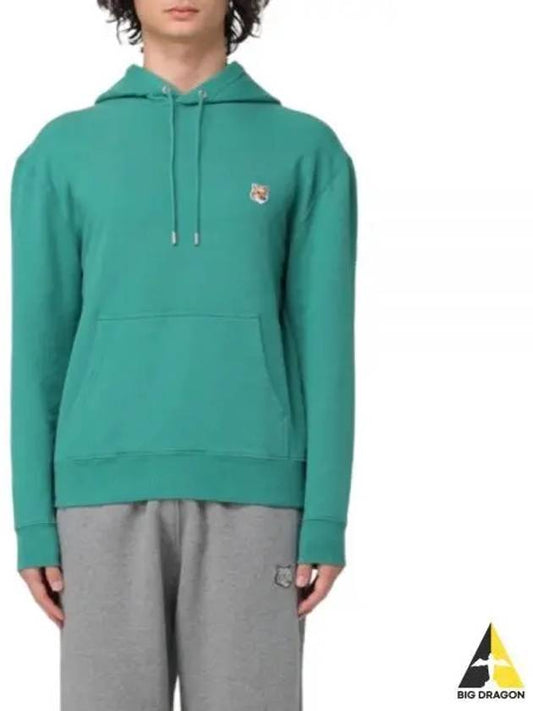 Fox Head Patch Regular Hoodie Pine Green - MAISON KITSUNE - BALAAN 2