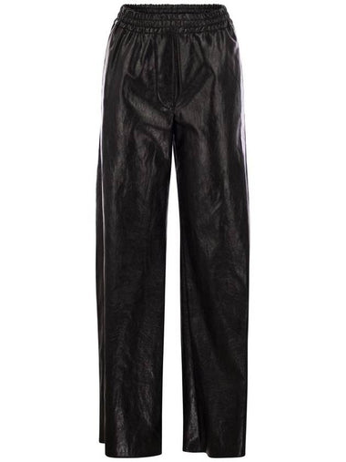 PLUTONE - Coated fabric wide trousers - WEEKEND MAX MARA - BALAAN 1