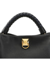 Iris Small Heavy Grain Shoulder Bag Black - MULBERRY - BALAAN 9