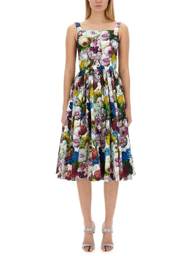 Midi Dress F6ZT0T HS5Q2HA4YF MULTICOLOUR - DOLCE&GABBANA - BALAAN 2