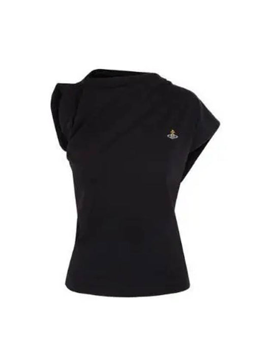 Women's Embroidered Logo Sleeveless Black - VIVIENNE WESTWOOD - BALAAN 2