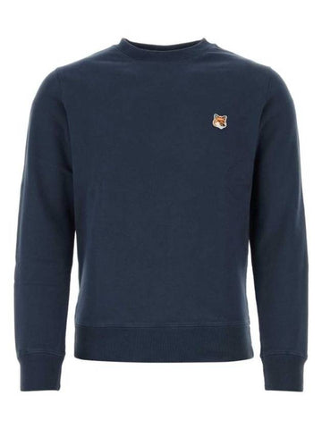 Fox Head Patch Regular Sweatshirt Midnight Blue - MAISON KITSUNE - BALAAN 1