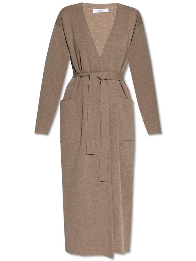 Gestro V Neck Belted Single Coat Beige - MAX MARA - BALAAN 2