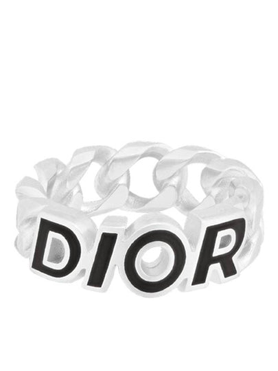 Italic Chain Link Ring Silver - DIOR - BALAAN 2