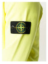 Wappen Patch Garment Dyed Hoodie Yellow - STONE ISLAND - BALAAN 6