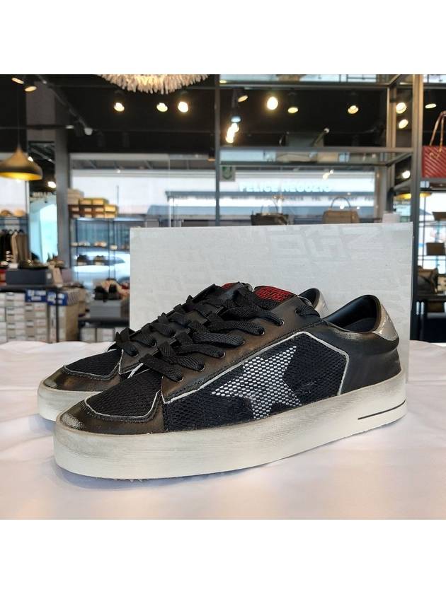 Stardan Suede Nappa Low Top Sneakers Black Silver - GOLDEN GOOSE - BALAAN 2