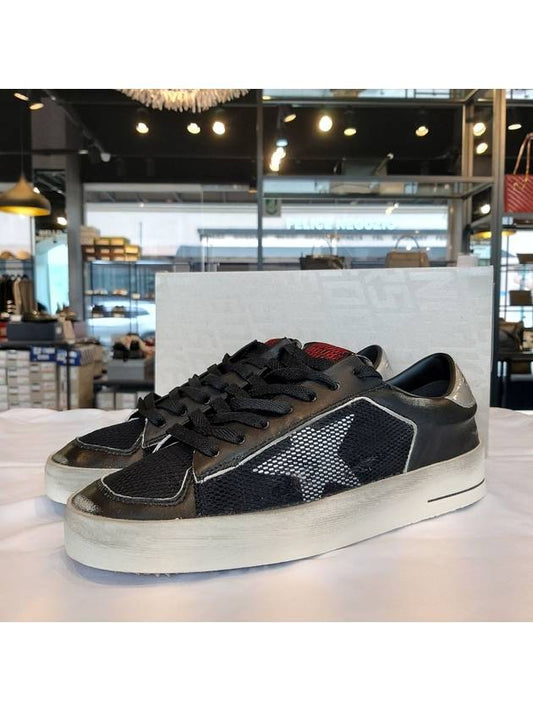 Stardan Suede Nappa Low Top Sneakers Black Silver - GOLDEN GOOSE - BALAAN 2