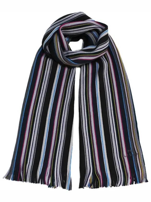 PS Bi Muffler Scarf M2A 151F N146 76 SLATE - PAUL SMITH - BALAAN 9