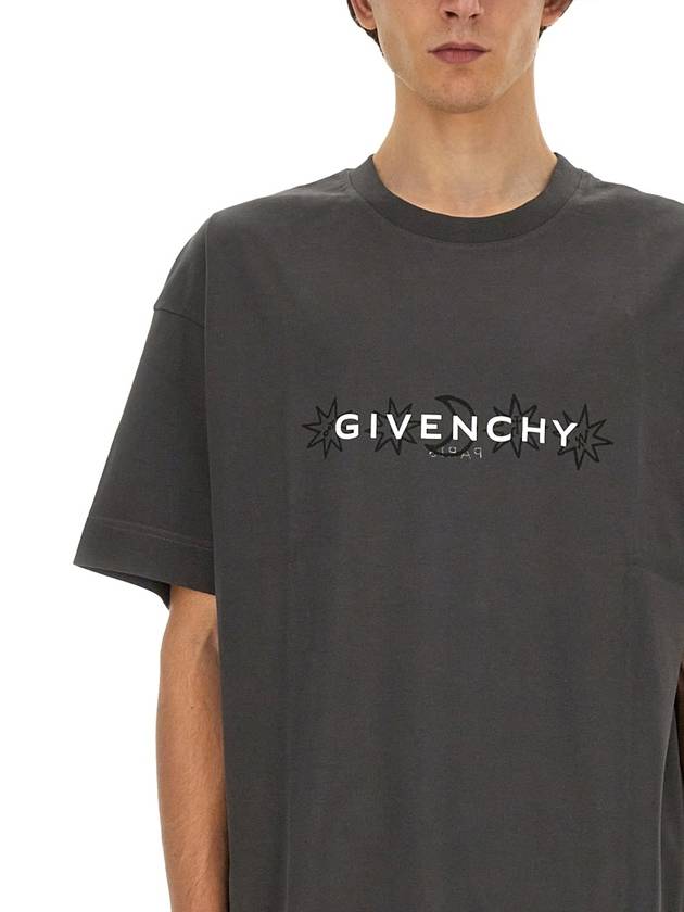 Tarot Print Reverse Short Sleeve T Shirt Rosewood - GIVENCHY - BALAAN 5