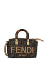 By The Way Monogram Mini Tote Bag Brown - FENDI - BALAAN 1