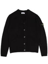 Wappen V Neck Cotton Knit Cardigan Navy - STONE ISLAND - BALAAN 2