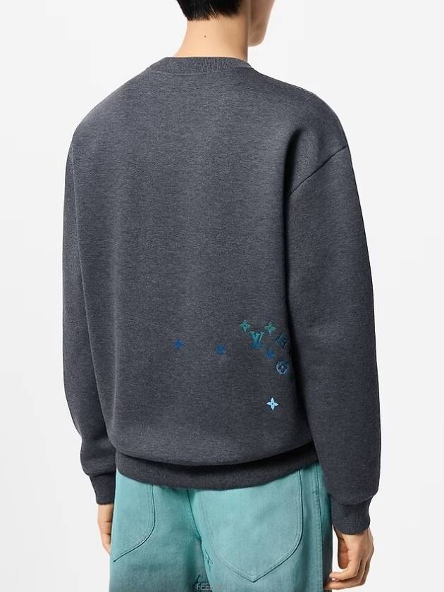 1AFVIU Embroidered Cotton Sweatshirt - LOUIS VUITTON - BALAAN 3