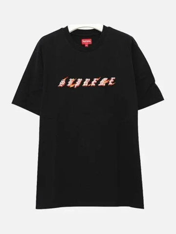 Promise Fire Logo Short Sleeve Men s T Shirt SS22KN81 BLACK 1039201 - SUPREME - BALAAN 1