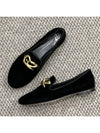 Zanotti gold logo velvet loafers - GIUSEPPE ZANOTTI - BALAAN 3