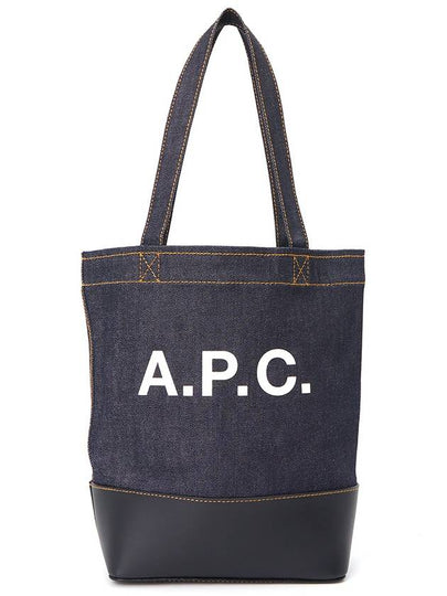 Logo Denim Axel Small Tote Bag Navy - A.P.C. - BALAAN 2