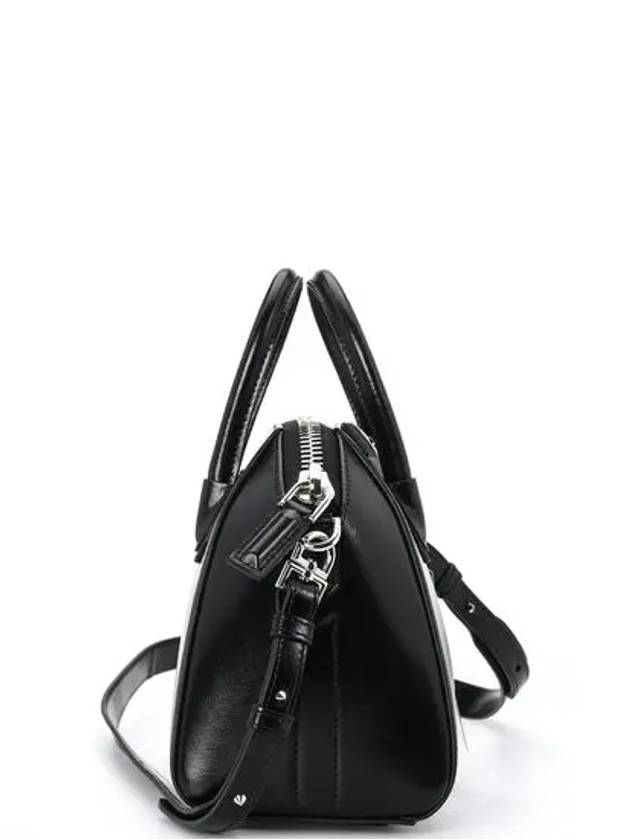 Antigona Shiny Calfskin Mini Tote Bag Black - GIVENCHY - BALAAN.
