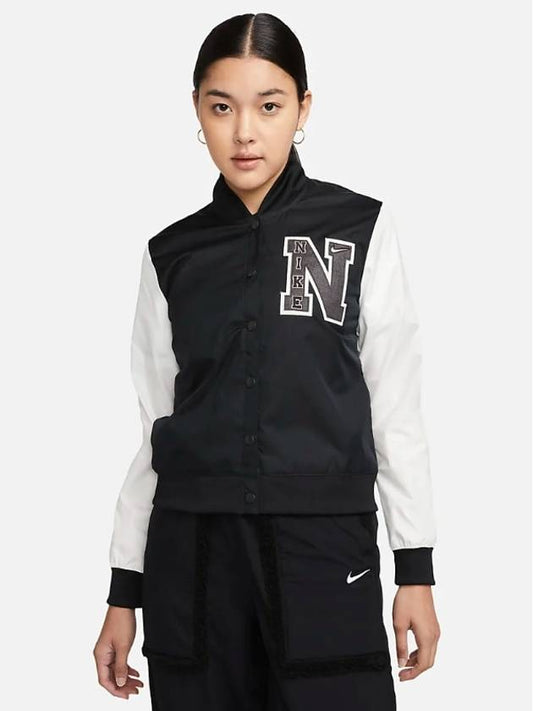 NSW Sportswear Varsity Bomber Jacket Black - NIKE - BALAAN 2