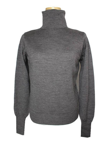 Max Mara Weekend Charcoal Gray Turtleneck Knit Top 44 - WEEKEND MAX MARA - BALAAN 1