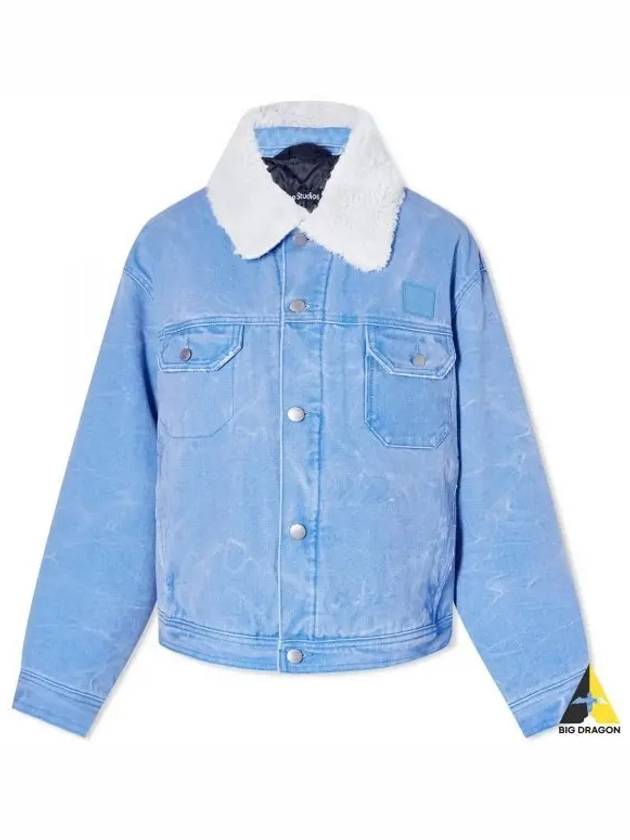 Padded Denim Jacket Powder Blue - ACNE STUDIOS - BALAAN 2