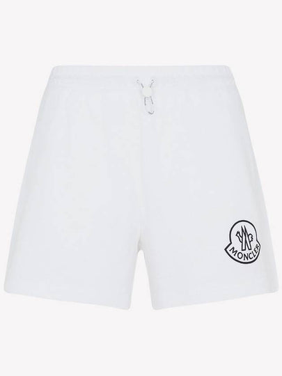 Women's Logo Print Track Shorts White - MONCLER - BALAAN 2