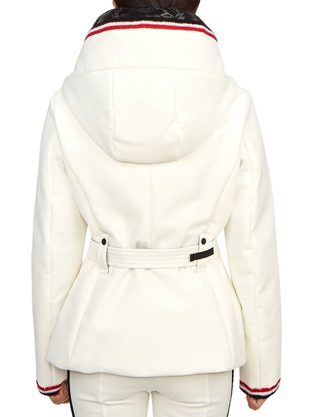 Grenoble Jockeys Ski Hooded Jacket White - MONCLER - BALAAN 6