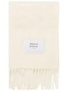 Baby Alpaca Muffler Milk - MAISON KITSUNE - BALAAN 1