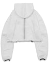 Crop Windbreaker Jacket Jumper Cliff Hooded Windbreaker White MCS23HDZ 01WH - MACKY - BALAAN 3